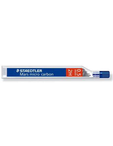 MINAS STAEDTLER MARS MICRO GRAFITO 0,5 MM 2H TUBO CON 12 UNIDADES