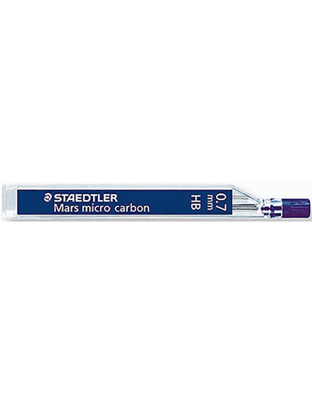MINAS STAEDTLER MARS MICRO GRAFITO 0,7 MM H TUBO CON 12 UNIDADES