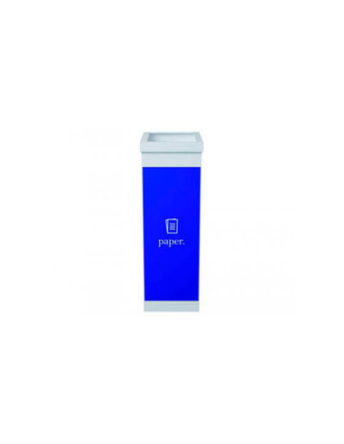 CONTENEDOR PAPELERA RECICLAJE TAPA PAPELES 60L.76X36,3X26,3 CM