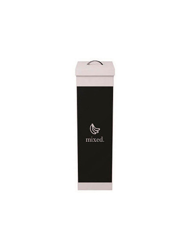 CONTENEDOR PAPELERA RECICLAJE TAPA ORGANICOS 60L.76X36,3X26,3
