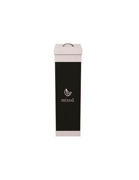 CONTENEDOR PAPELERA RECICLAJE TAPA ORGANICOS 60L.76X36,3X26,3