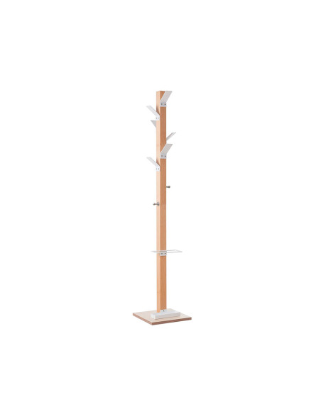 PERCHERO MADERA PAPERFLOW HAYA 8 COLGADORES PARAGUERO BL.ALTURA 180CM
