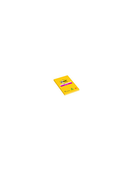 BLOC NOTAS ADH. POST-IT SUPER STICKY 102X152MM HORIZONTAL 75H. AM.