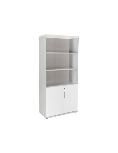 ARMARIO ROCADA TRES EST.2 PUERTAS  195X90X45 GRIS/BL