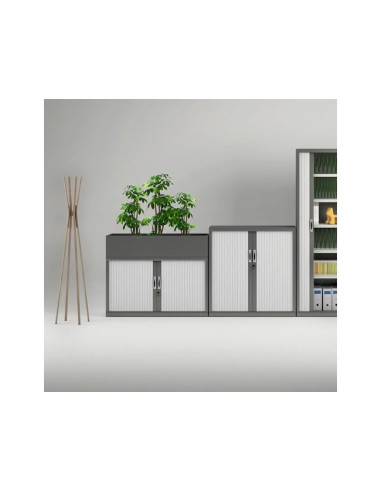 ARMARIO MET.ROCADA 2 PERSIANA  UNA BALDA STORE 80X75X45 CM AC00