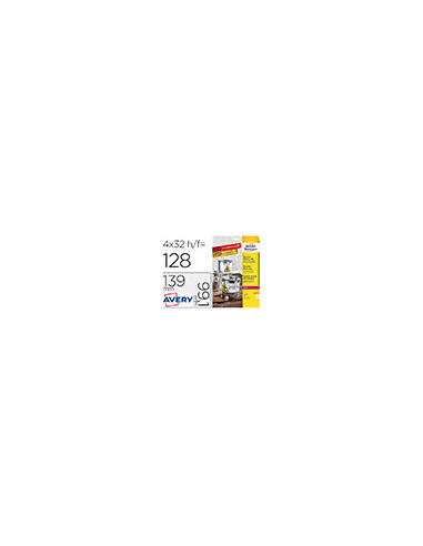 ETIQUETA ADH. AVERY L4774-8 99,1X139MM POLIESTER BL. 32UD.
