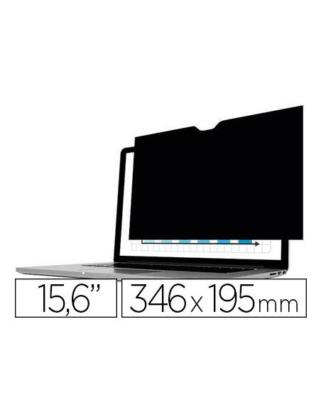FILTRO PANTALLA FELLOWES PRIVACIDAD 15.6 PRIVASCREEN  16:9 346X195MM