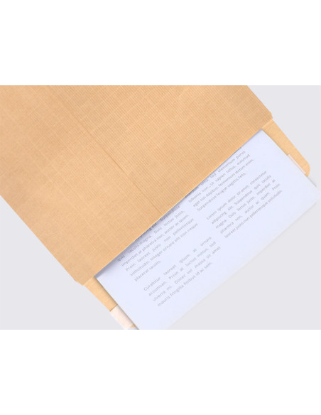 SOBRE BOLSA SEGURIDAD KRAFT ARMADO MARRON 120 GR 229X324 MM UD.