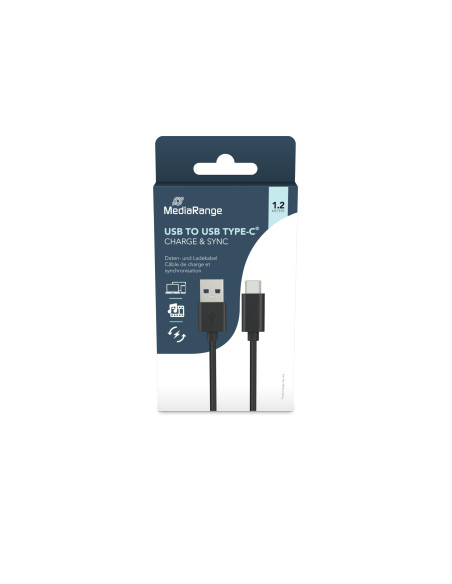 CABLE USB 3.1 TIPO C A USB 3.0 TIPO A MEDIARANGE 1.2MT.NG.