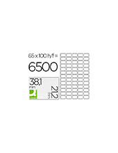 ETIQUETA ADH. Q-CON. 38,1X21,2MM 100H. 2