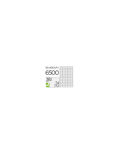 ETIQUETA ADH. Q-CON. 38,1X21,2MM 100H.