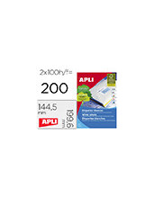 ETIQUETA ADH. APLI 2423 199,6X144,5MM 100UD. 2