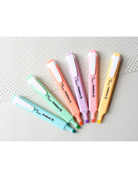 ROTULADOR STABILO FLUORESCENTE SWING COOL PASTEL BOLSA 6 UD.SURT.