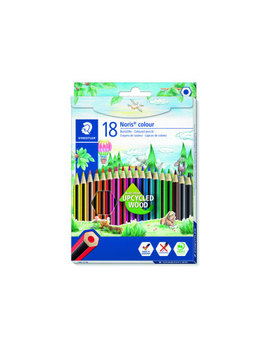 LAPICES COLORES STAEDTLER WOPEX ECOLOGICO 18 COLORES C.CARTON