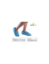 CUBRE CALZADO POLIETILENO AZ.TALLA UNICA PAQ. 50 UD 2