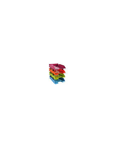BANDEJA SOBREMESA EXACOMPTA ARLEQUIN SET 4 UD.SURT.346X254X243 MM