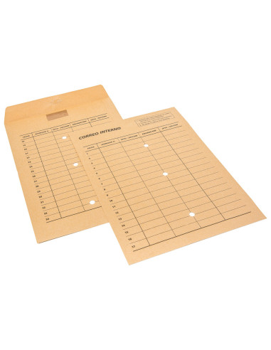 BOLSA KRAFT SAM 120GR.AD 260X360MM CORREO INT 3 TAL.IMP 2 CARAS 100UD