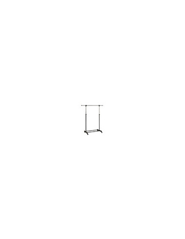 PERCHERO UNILUX EXTENSIBLE 4 RUEDAS AJ.ALTURA NG./CROMADO 80/150 X
