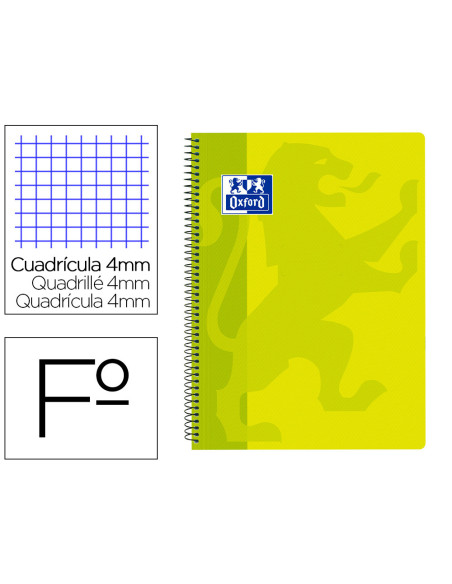 CUADERNO ESP. OXFORD SCHOOL FL. T.PP. 4MM 80H 90GR. LIMA