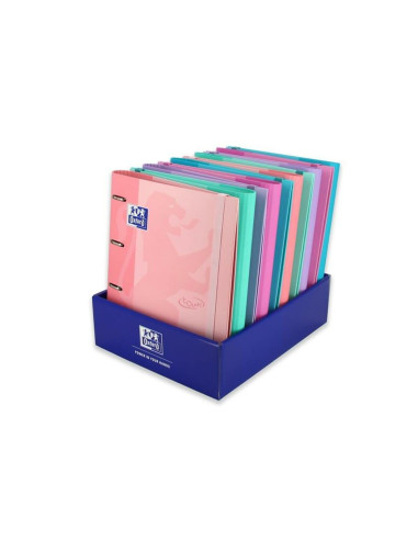 CARPETA RECAMBIO OXFORD TOUCH PASTEL 4AN.35MM A4+ T.EXTRA.GOMILLA COL