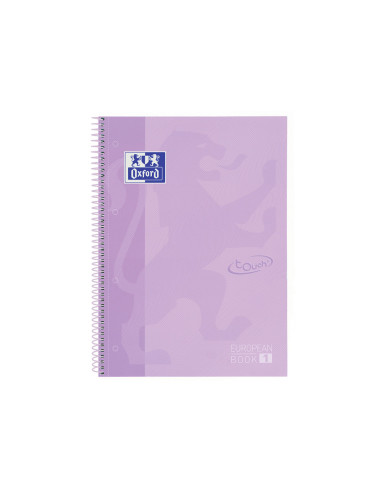 CUADERNO ESP. OXFORD SCHOOL A4+ T.EXTRA 5MM 80H. 90GR. MALVA PASTEL