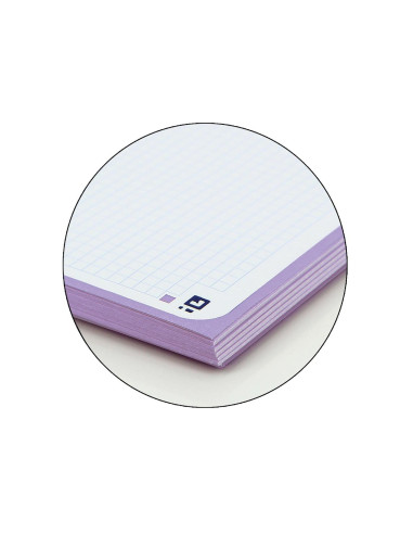 CUADERNO ESP. OXFORD SCHOOL A4+ T.EXTRA 5MM 80H. 90GR. MALVA PASTEL