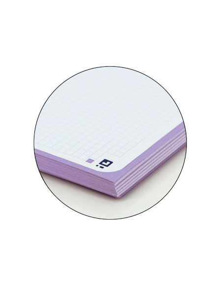 CUADERNO ESP. OXFORD SCHOOL A4+ T.EXTRA 5MM 80H. 90GR. MALVA PASTEL
