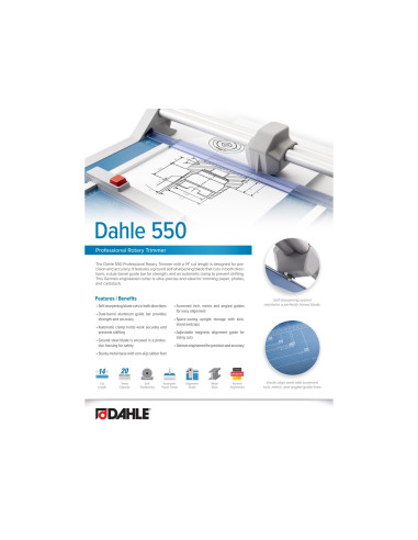 CIZALLA RODILLO DAHLE PROFESIONAL 550 A4 MET.DE CORTE 20H.
