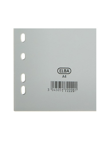 SEPARADOR ALFABETICO ELBA PLASTICO 120 MC DIN A4 11 TALADROS A-Z GRIS