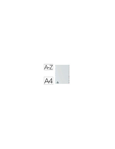 SEPARADOR ALFABETICO ELBA PLASTICO 120 MC FOLIO 16 TALADROS A-Z GRIS