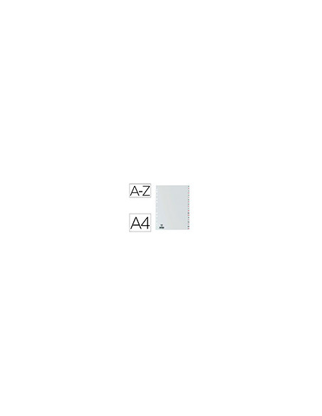 SEPARADOR ALFABETICO ELBA PLASTICO 120 MC FOLIO 16 TALADROS A-Z GRIS