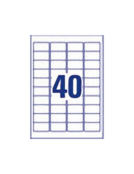 ETIQUETA ADH.AVERY POLIESTER SUPER ADHERENTE BL.45,7X25,4MM 800 UD.