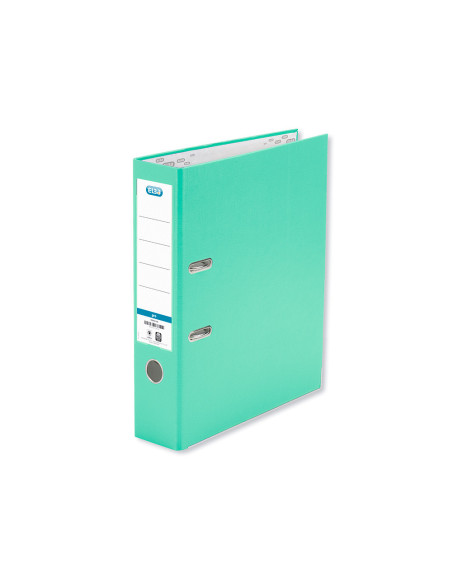 ARCHIVADOR PALANCA ELBA FL CARTON FORRADO PVC RADO LOMO 80MM VE.MENTA