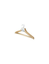 PERCHA ROZENBAL MADERA NATURAL BARNIZADA PACK DE 3 UNIDADES 2