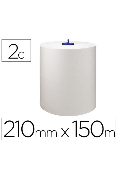 TOALLA SECAMANOS TORK MATIC H1 ADVANCE 2 CAPAS ROLLO 150 MT X 21 CM