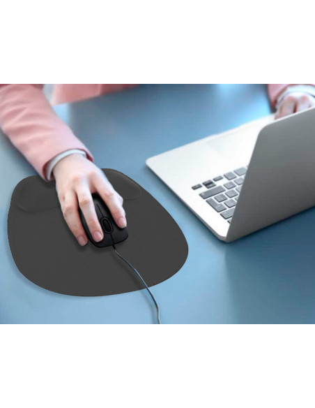 ALFOMBRILLA RATON Q-CONNECT REPOSAMUÑECAS ERGONOMICA GEL NG.