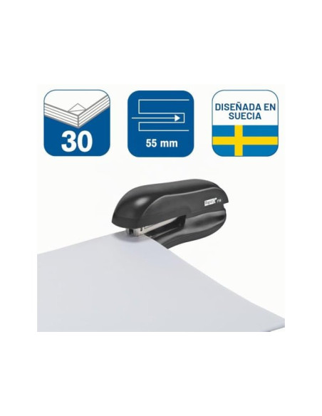 GRAPADORA RAPID F16 PLASTICO ABS COLOR NEGRO CAP. 30H 24/6 Y 26/6