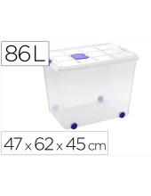 CONTENEDOR PLASTICO PLASTICFORTE 86LT.N 8 TPTE.T.470X620X450 MM