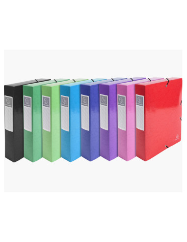 CARPETA PROYECTO EXACOMPTA CARTON LUSTRADO PLAST.A4 60MM SURT.