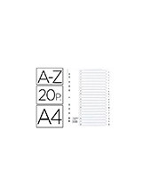 SEPARADOR EXACOMPTA CARTULINA BL A-Z 20 SEP A4 11TAL. 2