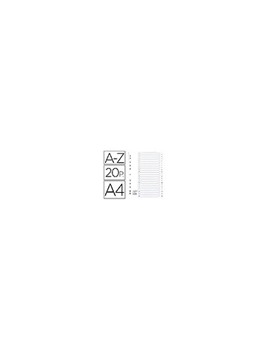 SEPARADOR EXACOMPTA CARTULINA BL A-Z 20 SEP A4 11TAL.