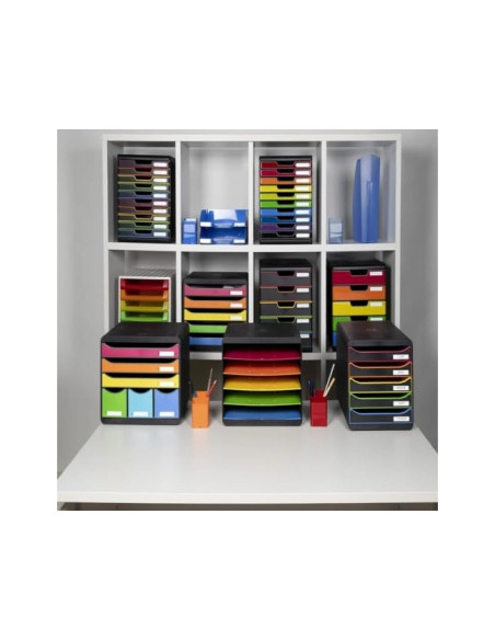 FICHERO SOBREMESA EXACOMPTA BIG-BOX PLUS APAISADA 5 CAJONES MULTI.