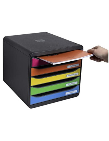 FICHERO SOBREMESA EXACOMPTA BIG-BOX PLUS CLASSIC 5 CAJONES MULTI.