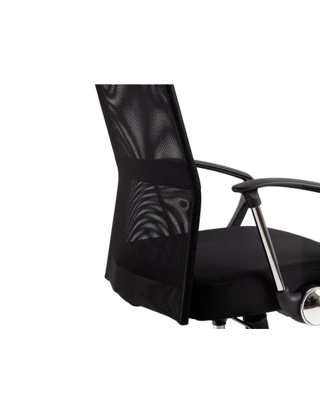 SILLA DIRECCION Q-CON.RESP.ALTO REG.ALTURA 1110+100MM PIEL Y MALLA NG