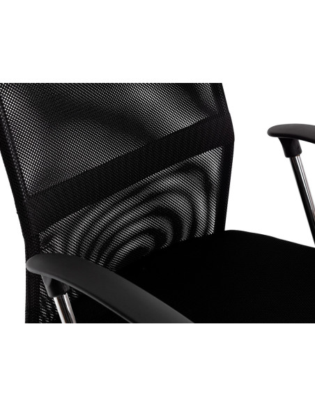 SILLA DIRECCION Q-CON.RESP.ALTO REG.ALTURA 1110+100MM PIEL Y MALLA NG