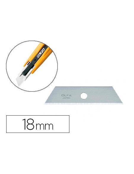 REPUESTO CUCHILLA CUTER OLFA ANCHO 18MM CUTER SK-4 BLISTER 5 UD.