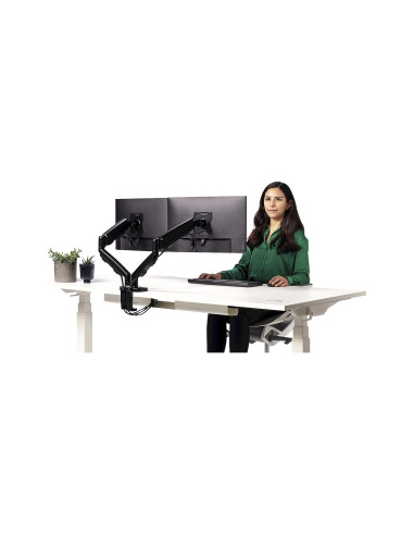 BRAZO MONITOR FELLOWES EPPA AJ. ALTURA 2 PANTALLAS NOR VESA 10 KG NG.