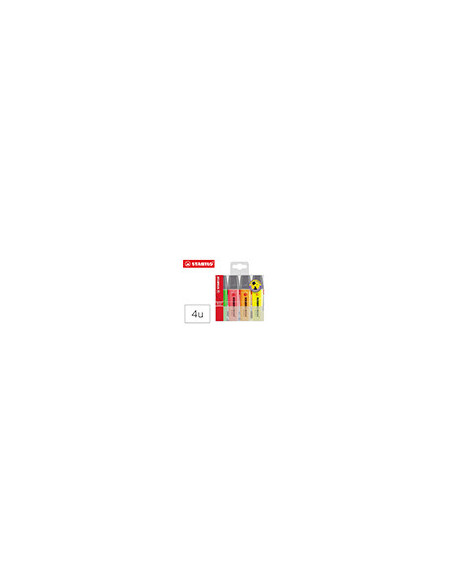 ROTULADOR STABILO BOSS FLUORESCENTE 70  4 UD.SURT.