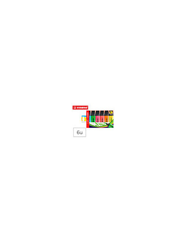 ROTULADOR STABILO BOSS FLUORESCENTE 70  6 UD.SURT.