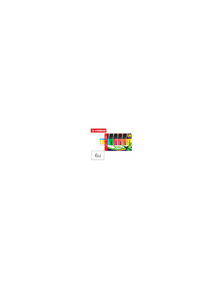 ROTULADOR STABILO BOSS FLUORESCENTE 70  6 UD.SURT.